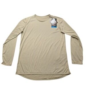 NWT Polartec ECWCS Gen III Level 1 Mens Medium Tan L1 Silkweight Base Layer Top